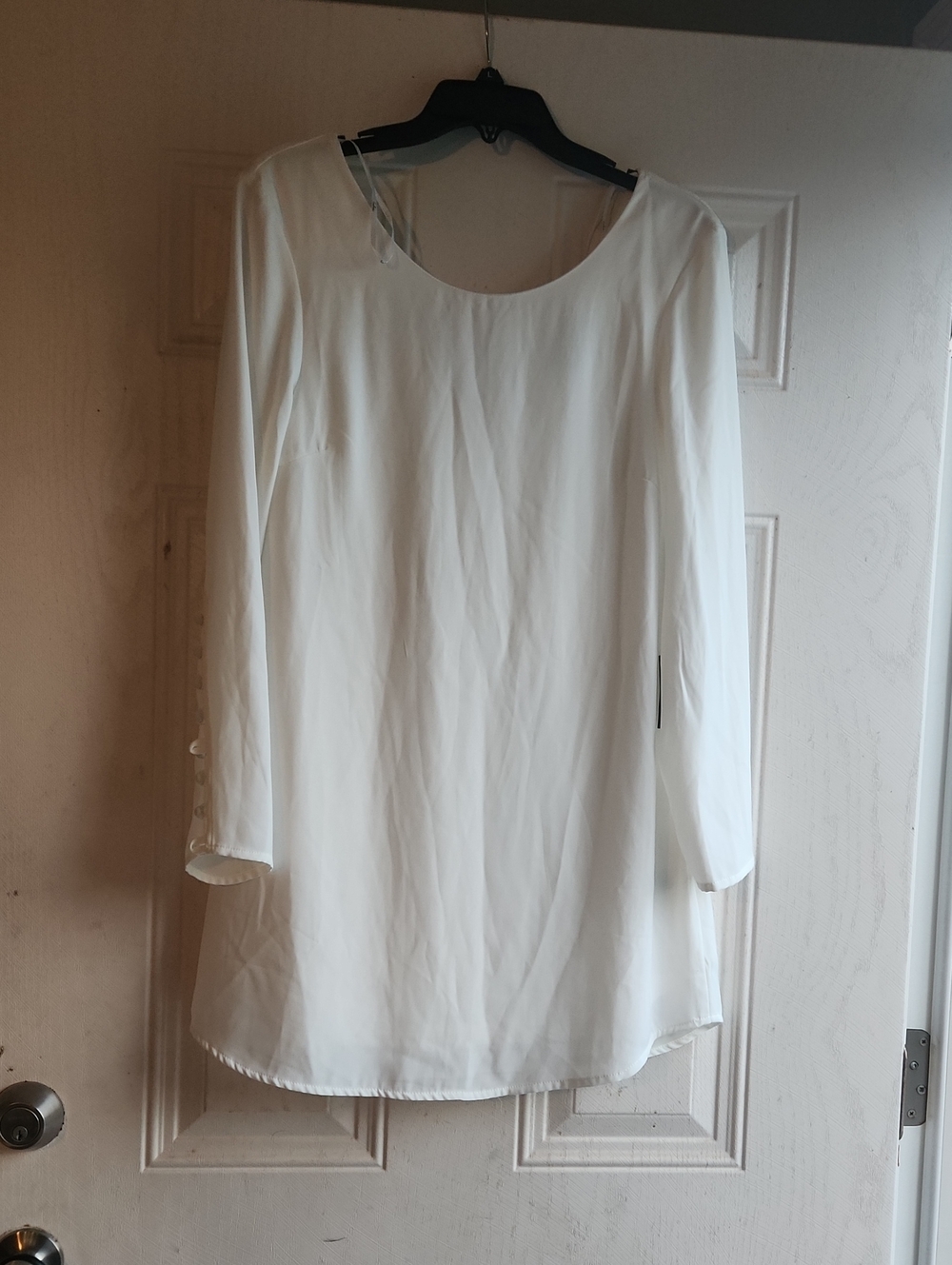 Lulu's White Long-Sleeve Dress